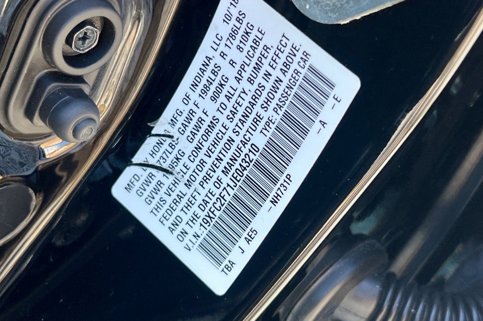 2018 Honda Civic EX