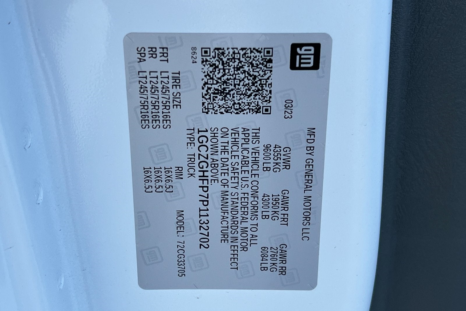 2023 Chevrolet Express 3500 Work Van Cargo