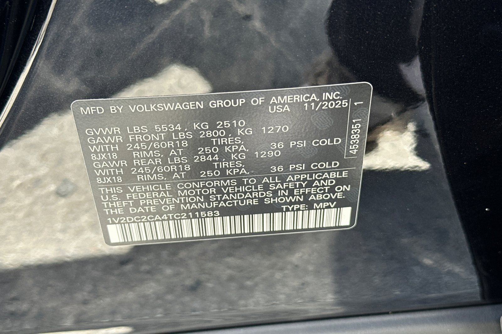 2026 Volkswagen Atlas Cross Sport 2.0T SE