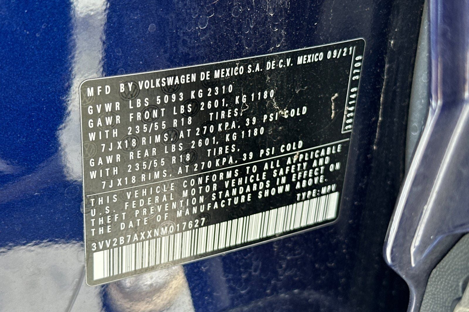 2022 Volkswagen Tiguan 2.0T SE