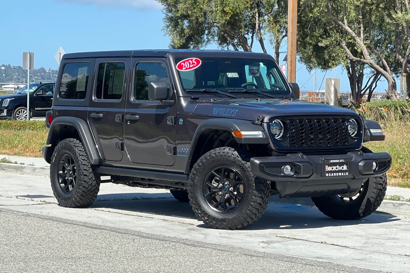 Used 2025 Jeep Wrangler 4xe Willys 4XE with VIN 1C4RJXN63SW585912 for sale in Redwood City, CA