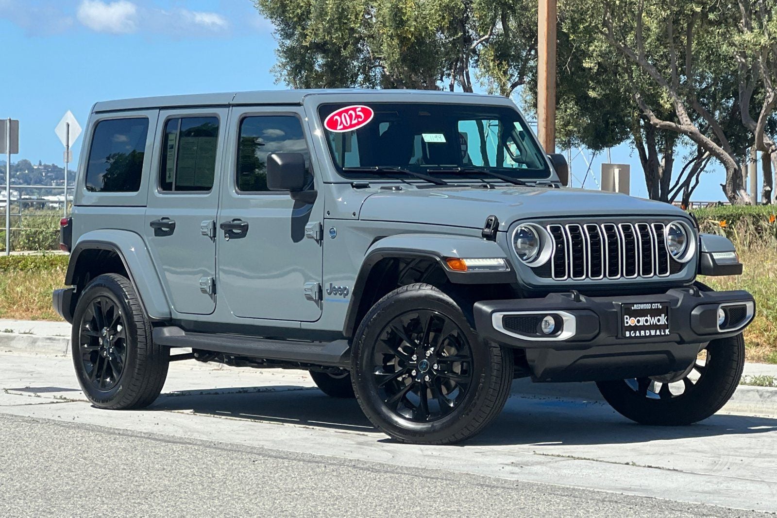 Used 2025 Jeep Wrangler 4xe Sahara 4XE with VIN 1C4RJXP66SW585397 for sale in Redwood City, CA
