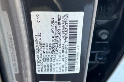 2022 Honda Accord Hybrid Base