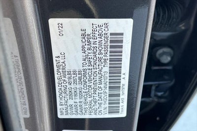 2022 Honda Accord Hybrid Base
