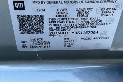 2025 Chevrolet Silverado 2500HD 4WD Crew Cab Standard Bed High Country