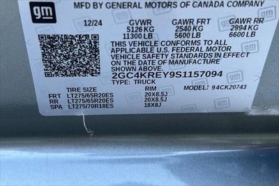 2025 Chevrolet Silverado 2500HD 4WD Crew Cab Standard Bed High Country