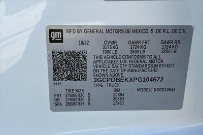 2023 Chevrolet Silverado 1500 4WD Crew Cab Short Bed Custom