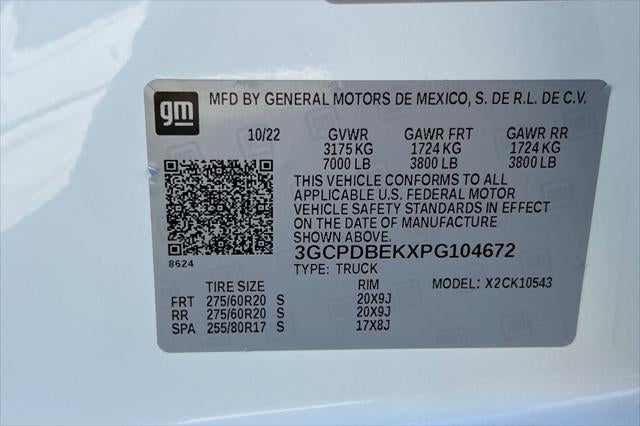 2023 Chevrolet Silverado 1500 4WD Crew Cab Short Bed Custom