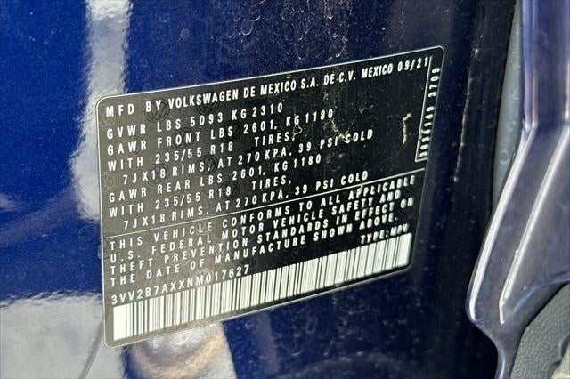2022 Volkswagen Tiguan 2.0T SE