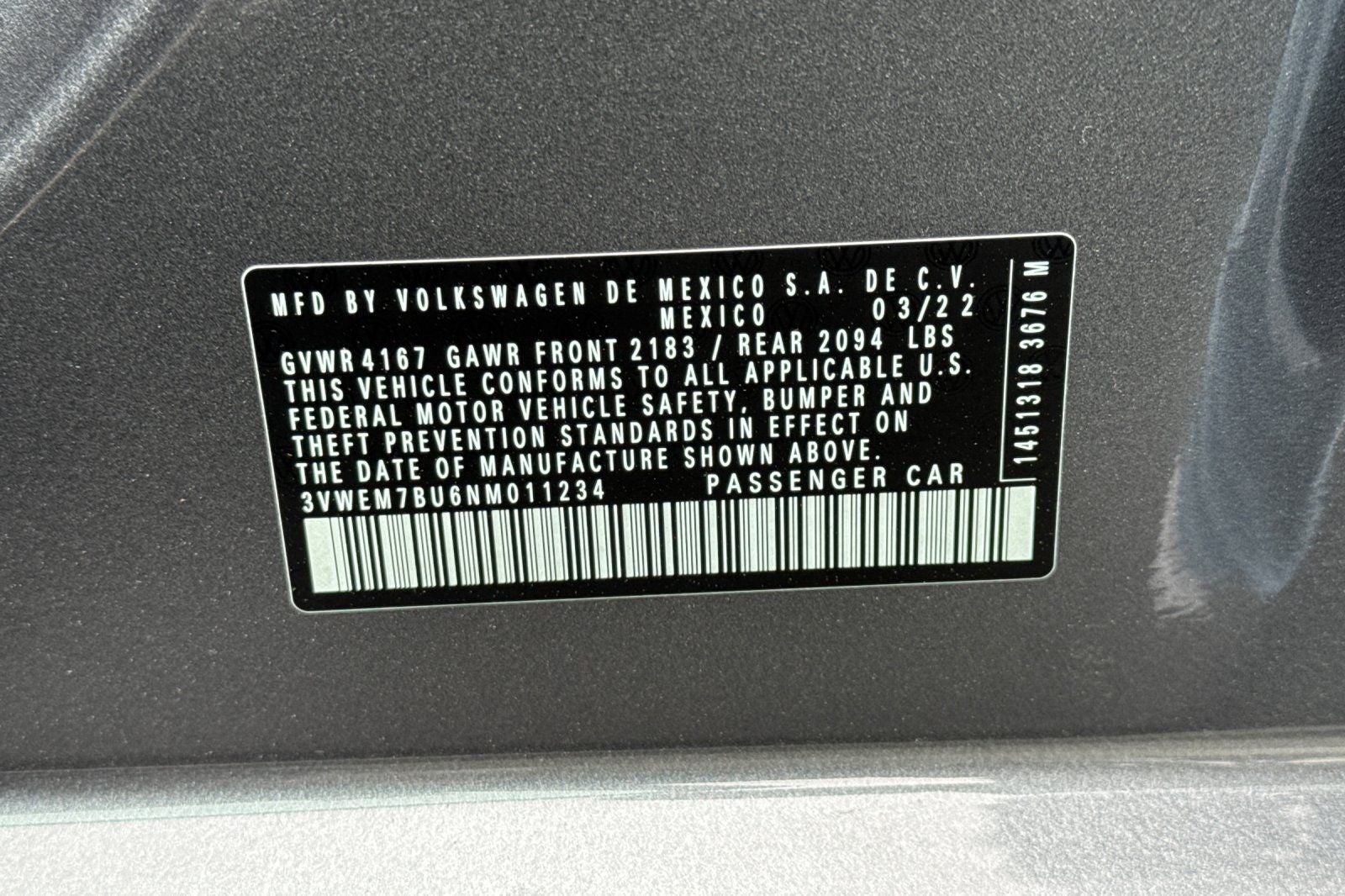 2022 Volkswagen Jetta 1.5T SE