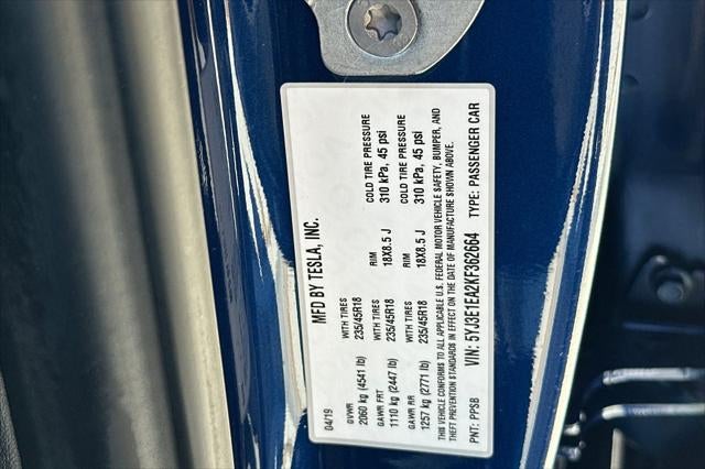 2019 Tesla Model 3 Standard Range Plus