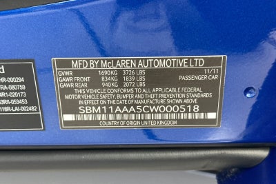 2012 McLaren MP4-12C Base