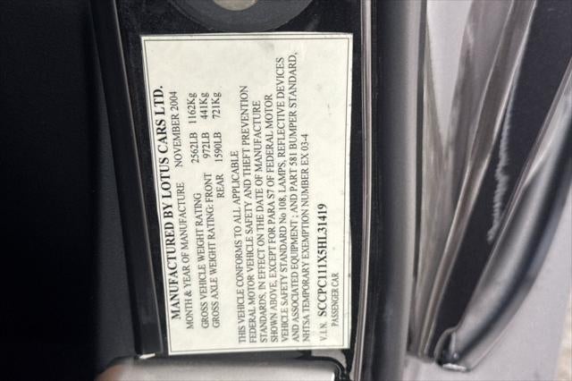 2005 Lotus Elise Base