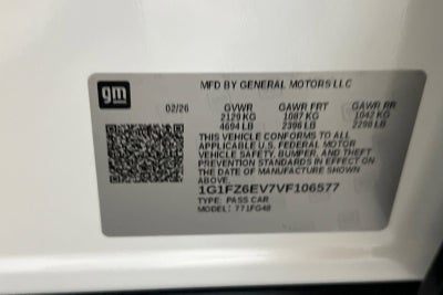 2027 Chevrolet Bolt RS