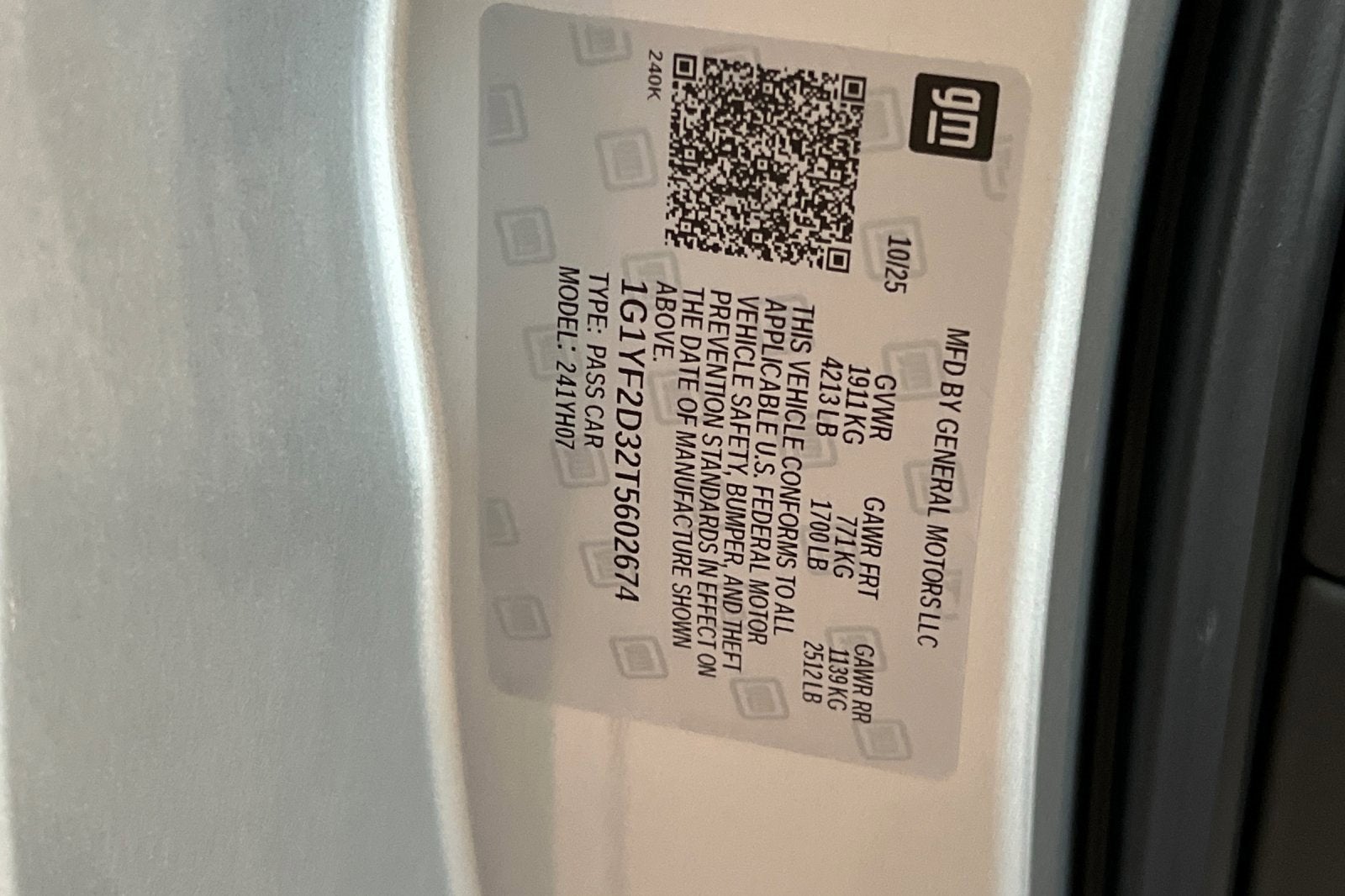 2026 Chevrolet Corvette Z06 3LZ