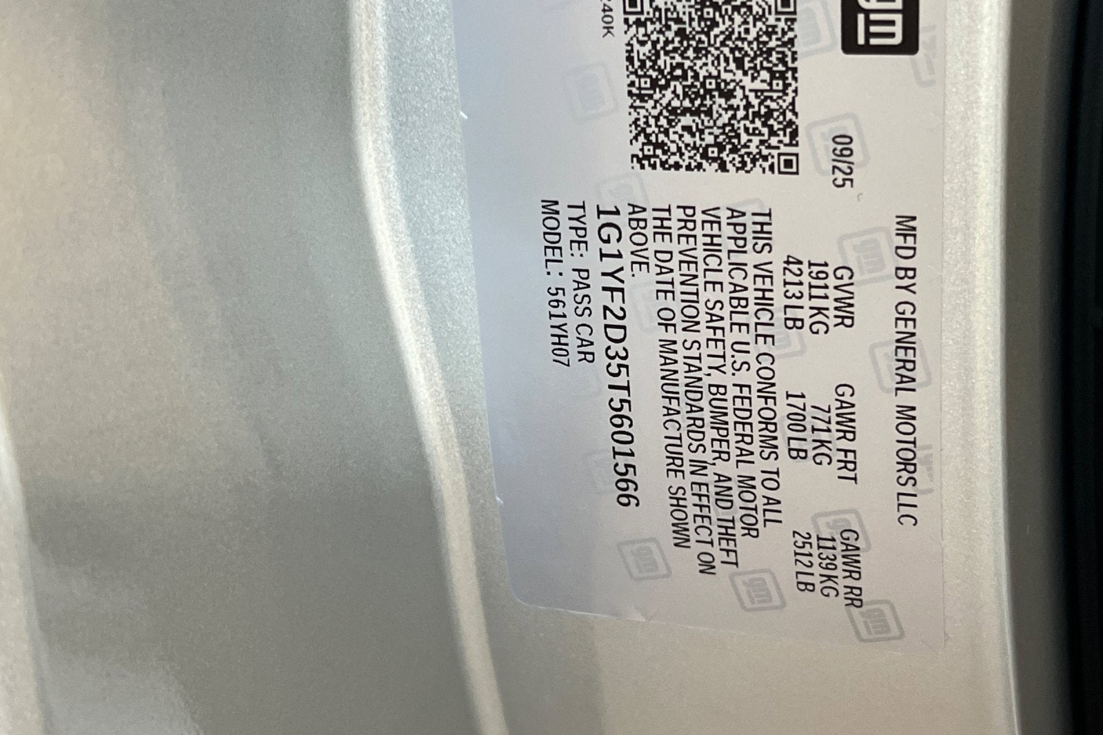 2026 Chevrolet Corvette Z06 3LZ