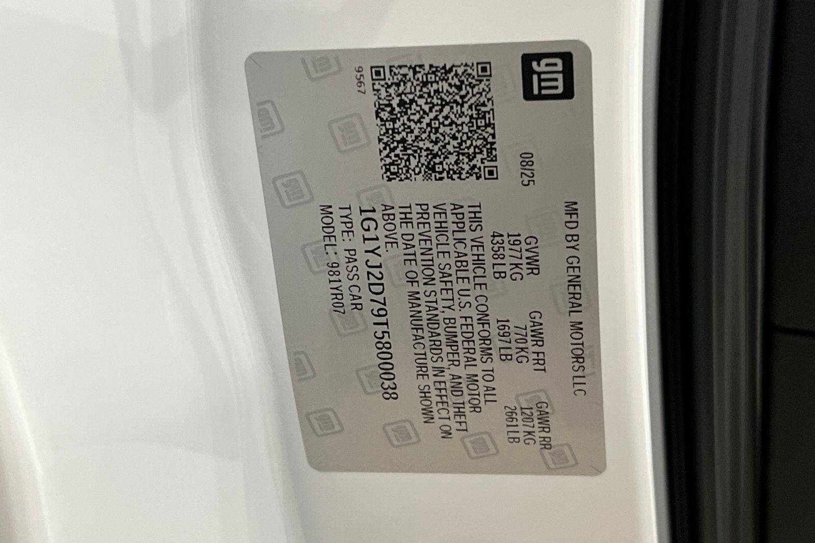 2026 Chevrolet Corvette ZR1 3LZ