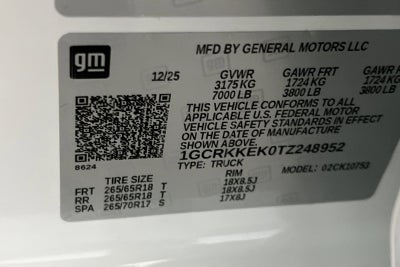 2026 Chevrolet Silverado 1500 LT (2FL)