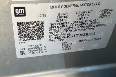 2026 Chevrolet Traverse RS