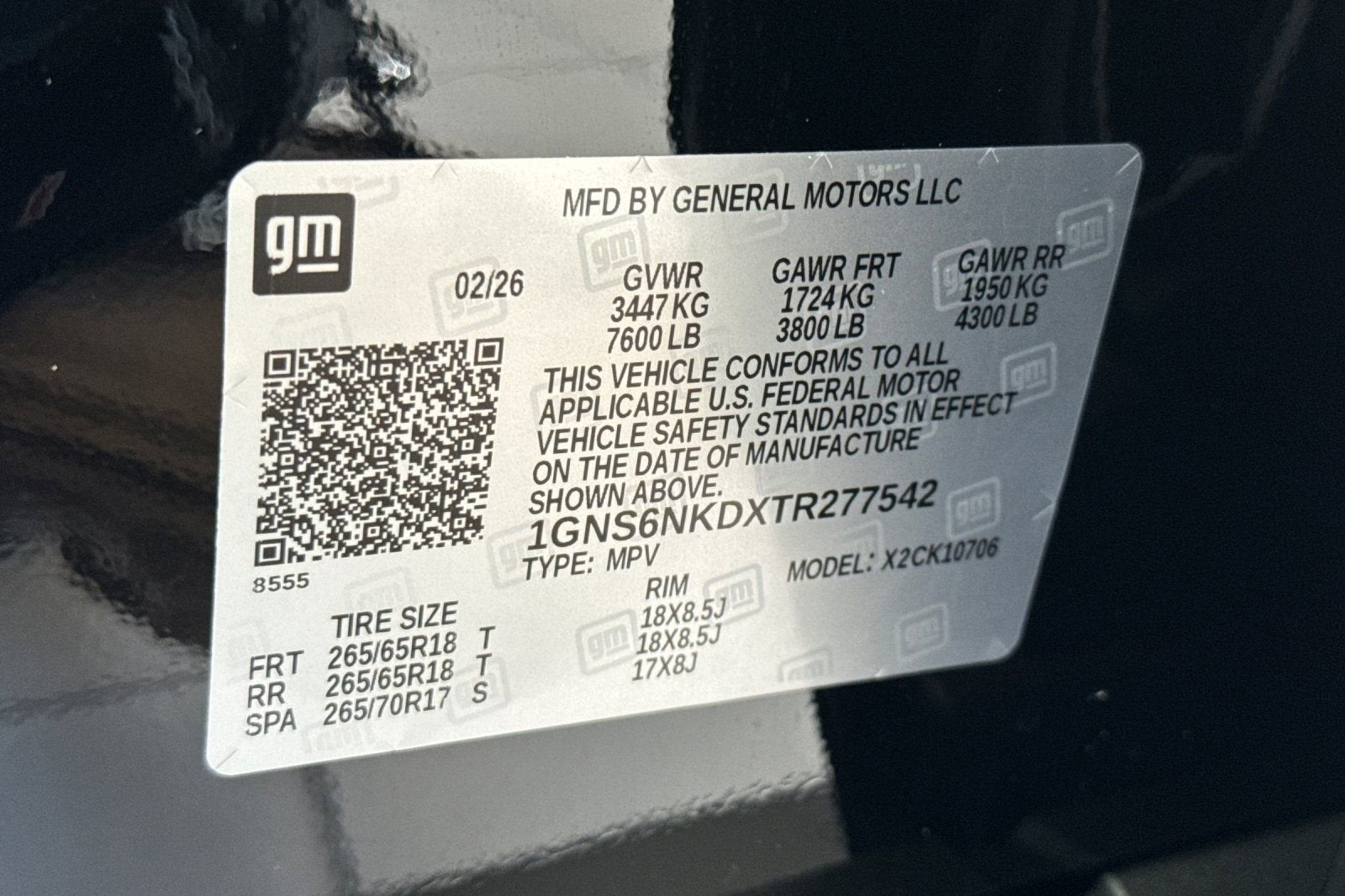 2026 Chevrolet Tahoe LT