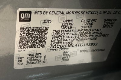 2026 Chevrolet Silverado 1500 High Country